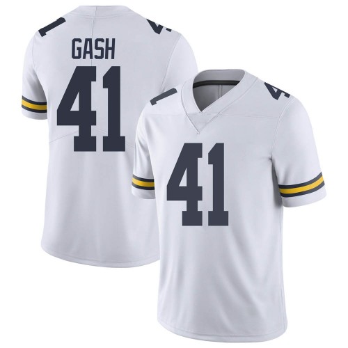 Isaiah Gash Michigan Wolverines Men's NCAA #41 White Limited Brand Jordan College Stitched Football Jersey IYF7054NR